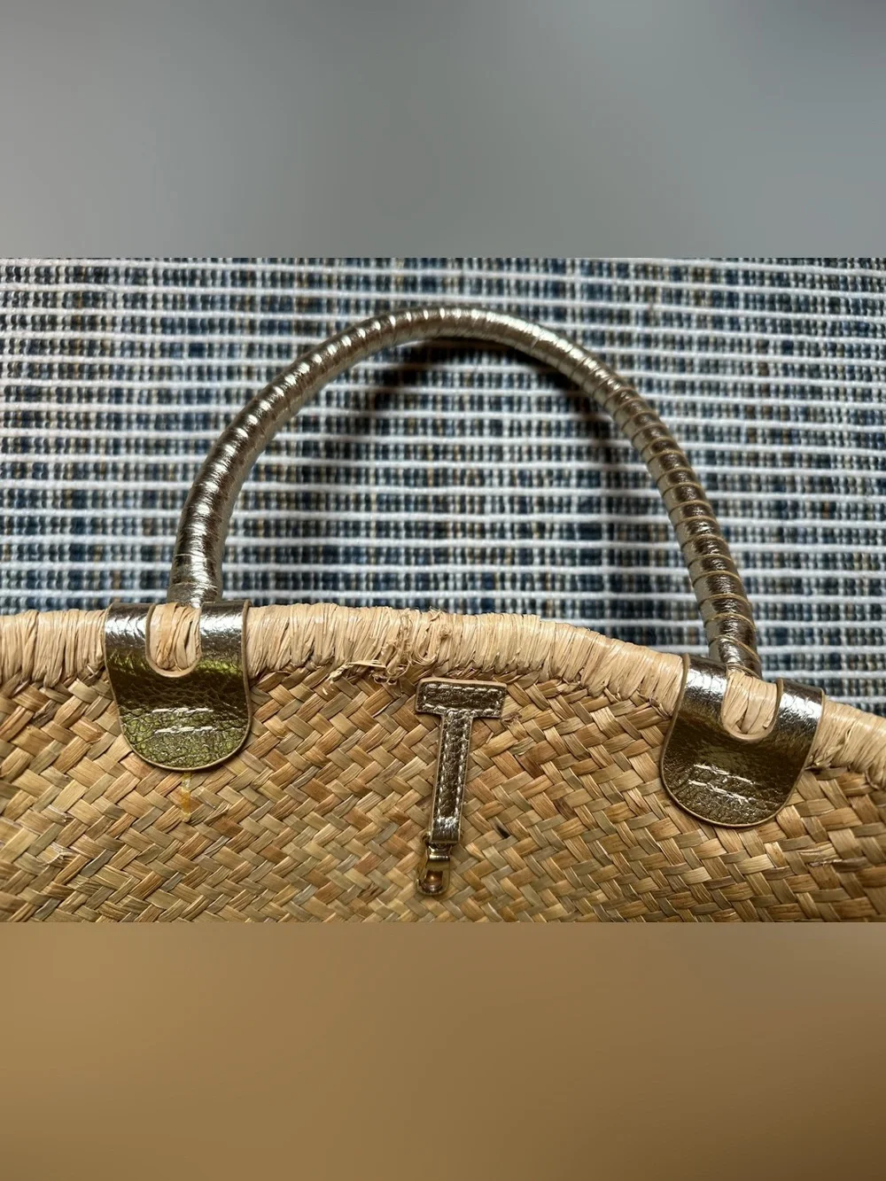 Lilly Pulitzer Riviera Straw Tote with Neon Tassel Charms